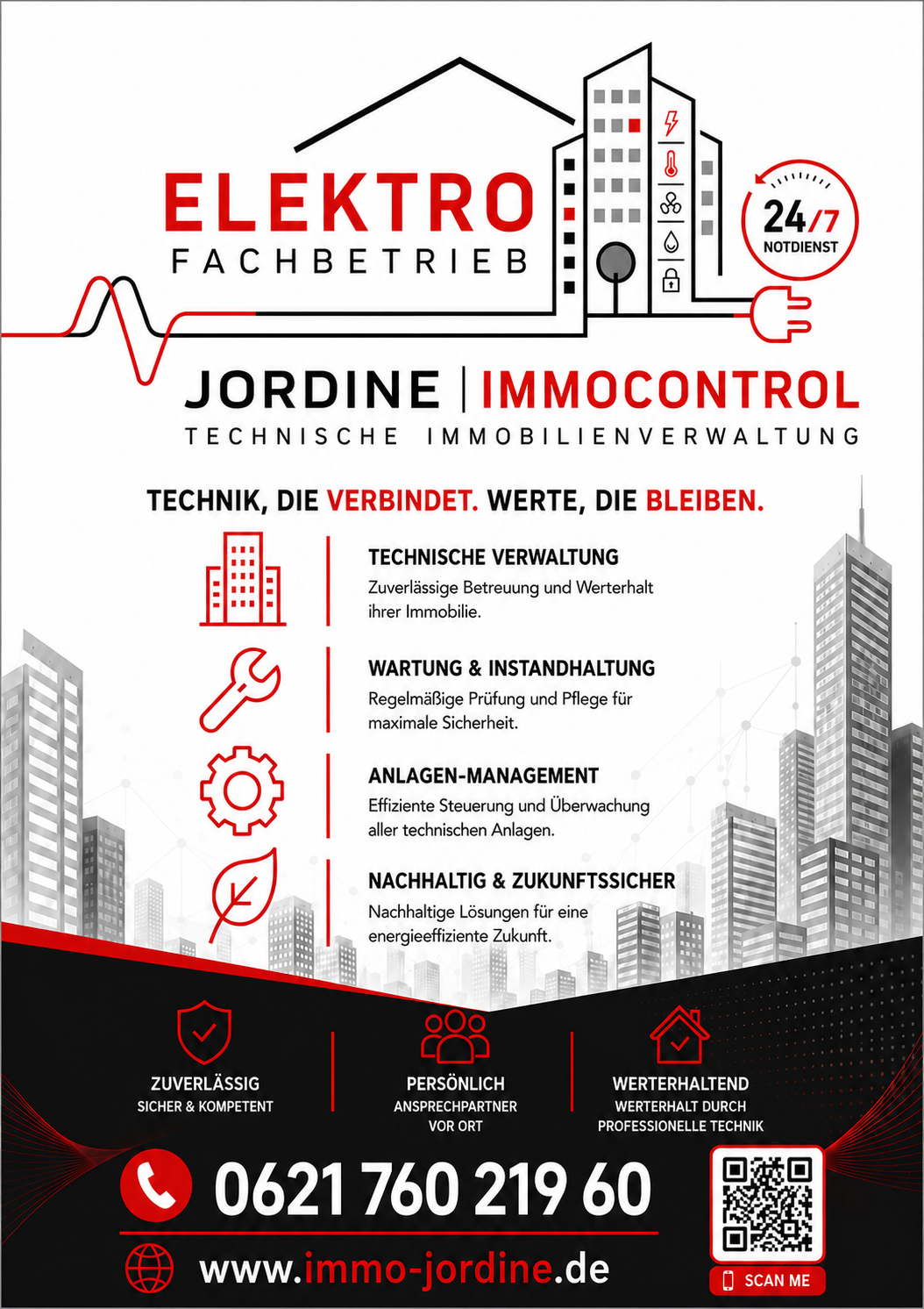 Elektro Jordine Fachbetrieb Werbegrafik